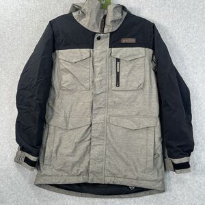 Burton Kids' Hooded Two-Tone Gray & Black Winter Jacket